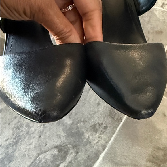 BCBGeneration Black Croc-Embossed Heels - Picture 6 of 8